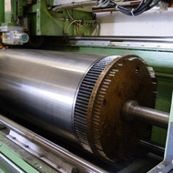 Wedge Wire screen being manufactured